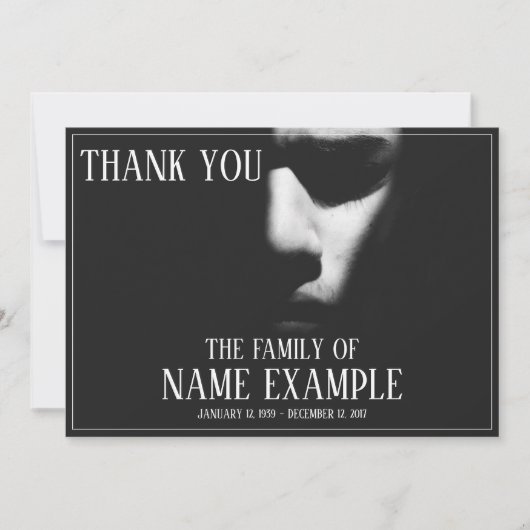 Carte Un visage endormi à mi-ombre (Devant)