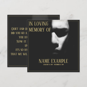 Carte Un visage endormi dans une demi-ombre