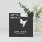 Carte Un visage endormi dans une demi-ombre (Debout devant)