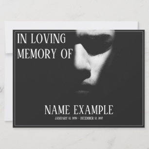 Carte Un visage endormi dans une demi-ombre