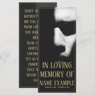Carte Un visage endormi dans une demi-ombre