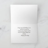 Carte Un voeu d'anniversaire (Intérieur)