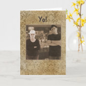 Carte Un voeu d'anniversaire de la mafia italienne (Fleur jaune)