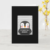 Carte Un voleur de pingouins arrêté (Fleur jaune)