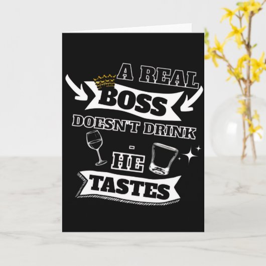 Carte Un vrai devis de chef (Fleur jaune)