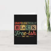 Carte Unapologeely Black Free Ish 1865 African Ameri (Devant)