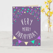 Carte Unbirthday très joyeux à vous (Fleur jaune)