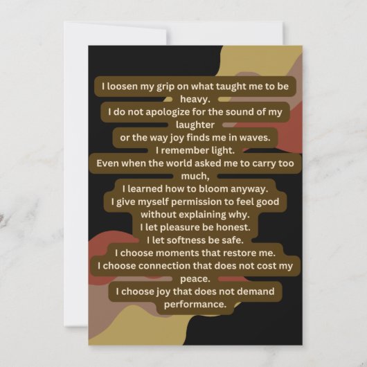 Carte Unburdened (Dos)