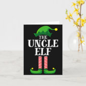 Carte Uncle Elf Matching Family Christmas Party Pajama (Fleur jaune)
