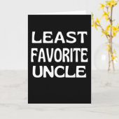 Carte Uncle Favori Moins Famille d'oncle Funny (Fleur jaune)