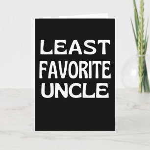 Carte Uncle Favori Moins Famille d'oncle Funny