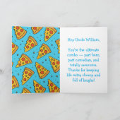 Carte Uncle Fuel: Pizza, Jokes & Love Greeting Card (Intérieur)