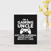 Carte Uncle Gamer Funny Jeu Vidéo de jeu Shirts (Fleur jaune)