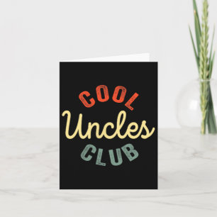 Carte Uncles Club Meilleur Oncle Jamais Drôle Fête des p