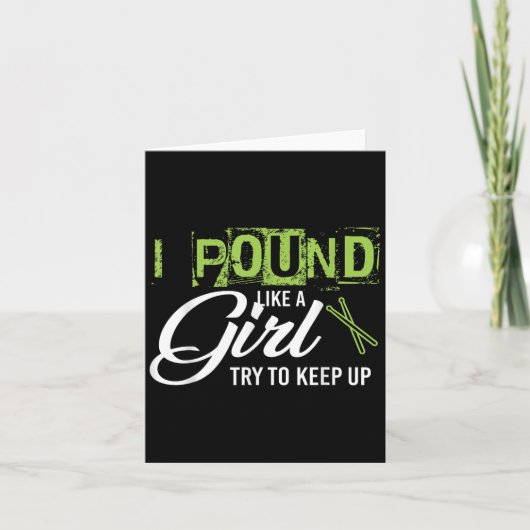 Carte Und Like A Girl Try To Keep Up Workout (Devant)