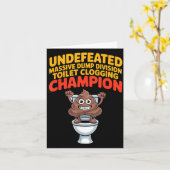 Carte Undefeated Mive Dump Di Toilet Clogging Chamon  (Fleur jaune)