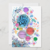 Carte Under Sea Water Save the Date (Devant)