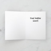 Carte Under the Weather Get Well Card  ST-2 (Intérieur)