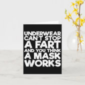 Carte Underwear Can't Stop A Fart And You Think A Mask W (Fleur jaune)