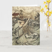 Carte Undine par Arthur Rackham (Fleur jaune)