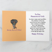 Carte Une Africaine Américaine Joyeuse Anniversaire (Intérieur)