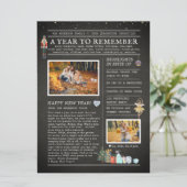 Carte Une année à retenir | Flyer de Noël familial (Debout devant)