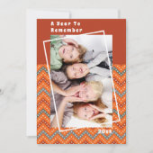 Carte Une année pour se souvenir de Chevron Christmas Ho (Devant)