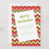 Carte Une année pour se souvenir de Chevron Christmas Ho (Dos)