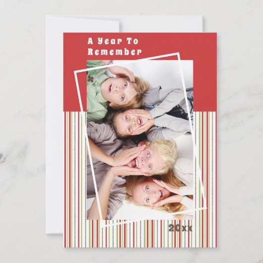 Carte Une année pour se souvenir de Noël en bande (Devant)