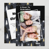 Carte Une année pour se souvenir des arbres de Noël (Devant / Derrière)