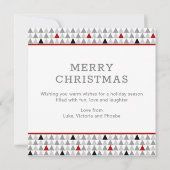 Carte Une année pour se souvenir Joyeux Noël Moderne 3 P (Dos)