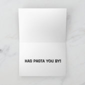 Carte Une autre année passe avec des pâtes ! (Intérieur)