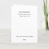 Carte Une autre définition des "résolutions de nouvelle  (Dos)