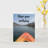 CARTE UNE "BELLE BALADE DE FUMÉE" POUR VOTRE ANNIVERSAIR (Fleur jaune)