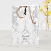 Carte Une belle mariée à être - Félicitations (Fleur jaune)