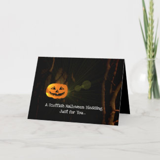 Carte Une bénédiction écossaise d'Halloween -