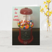 CARTE UNE BLAGUE POUR VOUS "ANNIVERSAIRE DU FRÈRE" (Fleur jaune)