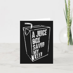 Carte Une boîte à jus a sauvé ma vie Sang Sucre Diabète