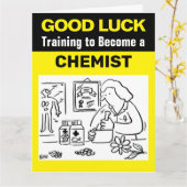 Carte Une bonne formation de chance pour devenir chimist (Fleur jaune)