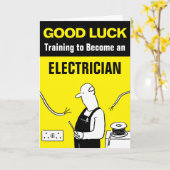 Carte Une bonne formation de chance pour devenir électri (Fleur jaune)