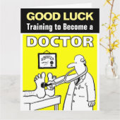 Carte Une bonne formation de chance pour devenir médecin (Fleur jaune)