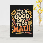 Carte Une bonne journée pour faire des maths Professeur (Fleur jaune)
