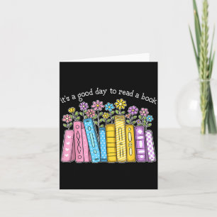 Carte Une Bonne Journée pour Lire Un Amoureux des Livres