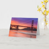 Carte Une capture de golden gate bridge de San Francisco (Fleur jaune)