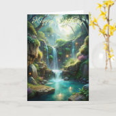 Carte Une cascade (Fleur jaune)