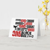 Carte UNE Ceinture noire 2 KARATE T-SHIRTS & APPAREL (Fleur jaune)