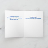Carte Une célébration joyeuse : Art de calligraphie K (Intérieur)