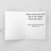 Carte Une certaine heure vous vous sentez comme un (Intérieur)