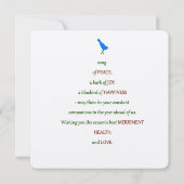 Carte Une chanson de paix (Dos)