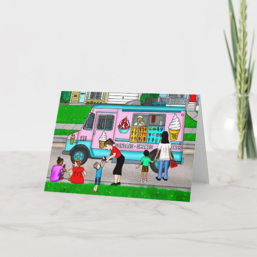 Carte Une chaude journée d'été | Une illustration fantas (Devant)